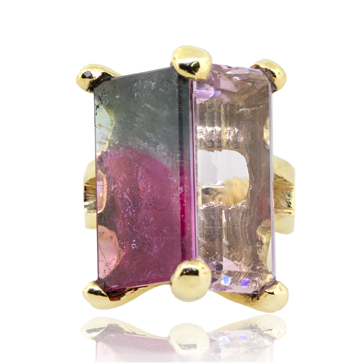14KY 19.30 gm. Kunzite & Tourmaline