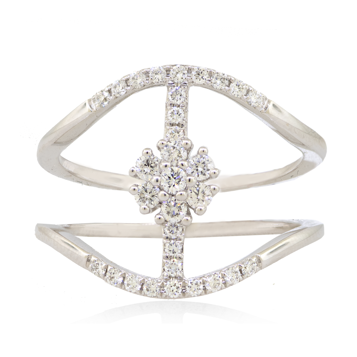 18KW 3.92 gm Diamond Fashion Ring