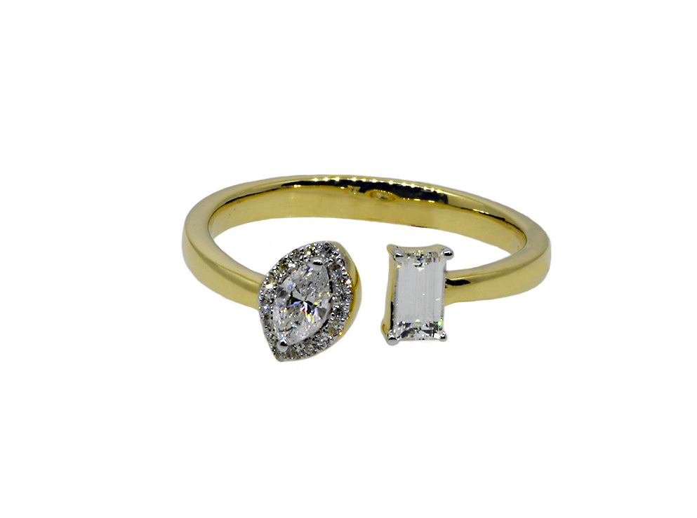 Fancy 2 Diamond Ring