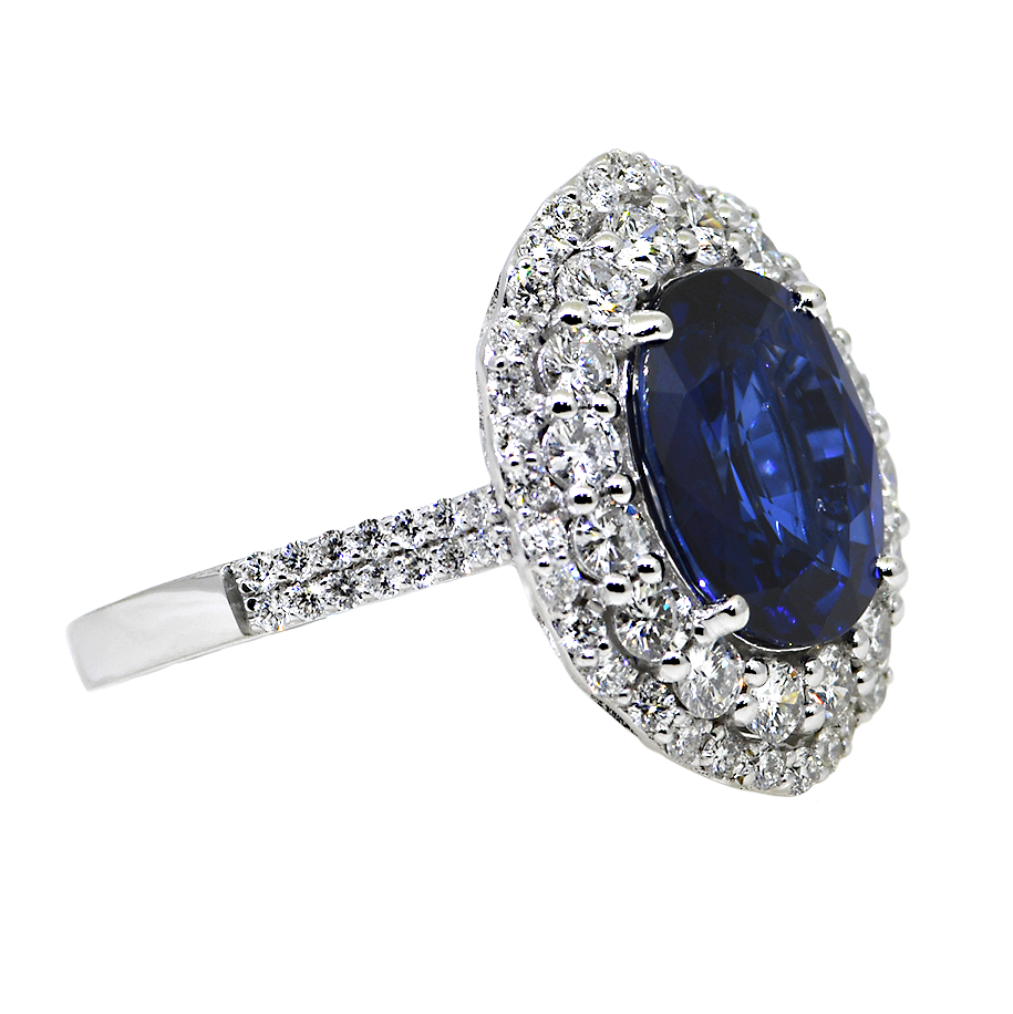 14KW Sapphire and Diamond Ring