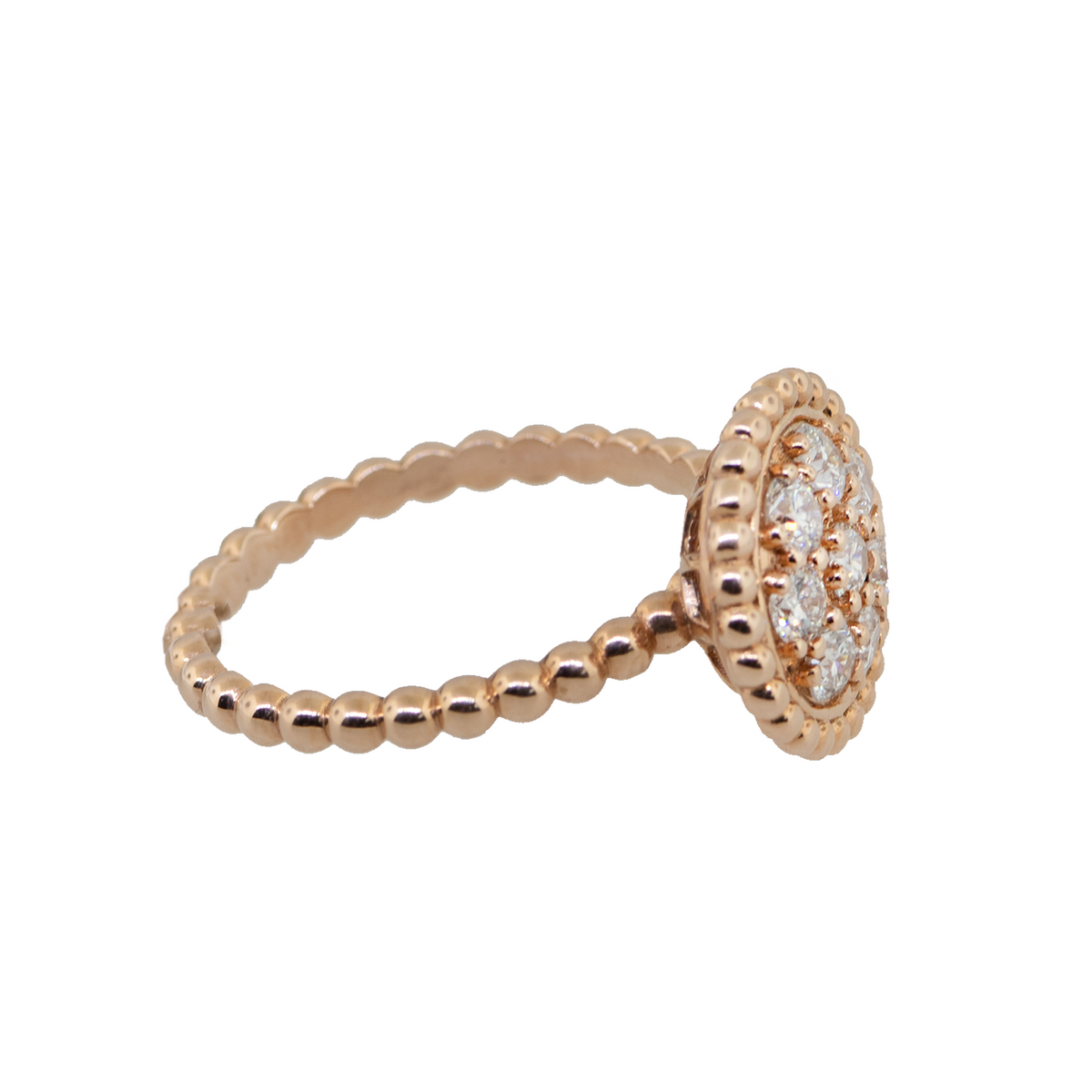 14KR Gabriel & Co. Diamond Cluster Top Ring