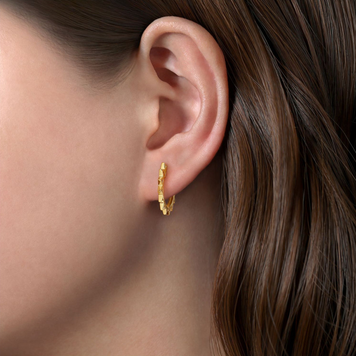 14K Yellow Gold Spike Earring – Jon Paul Inc