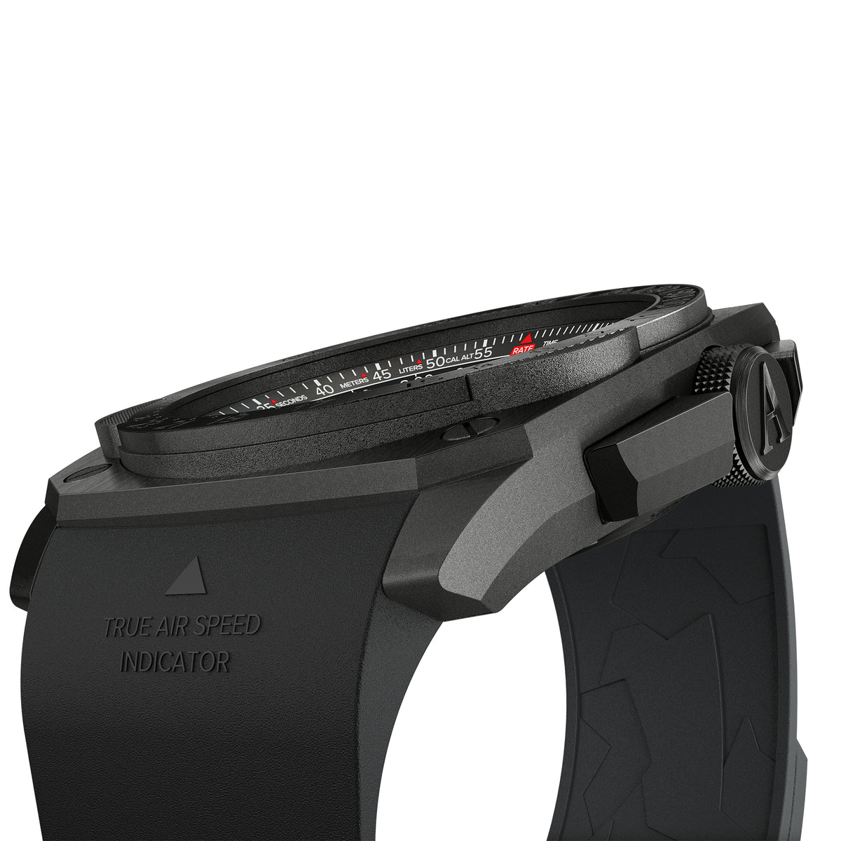 Aviator MIG-29 SMT watch with black rubber strap