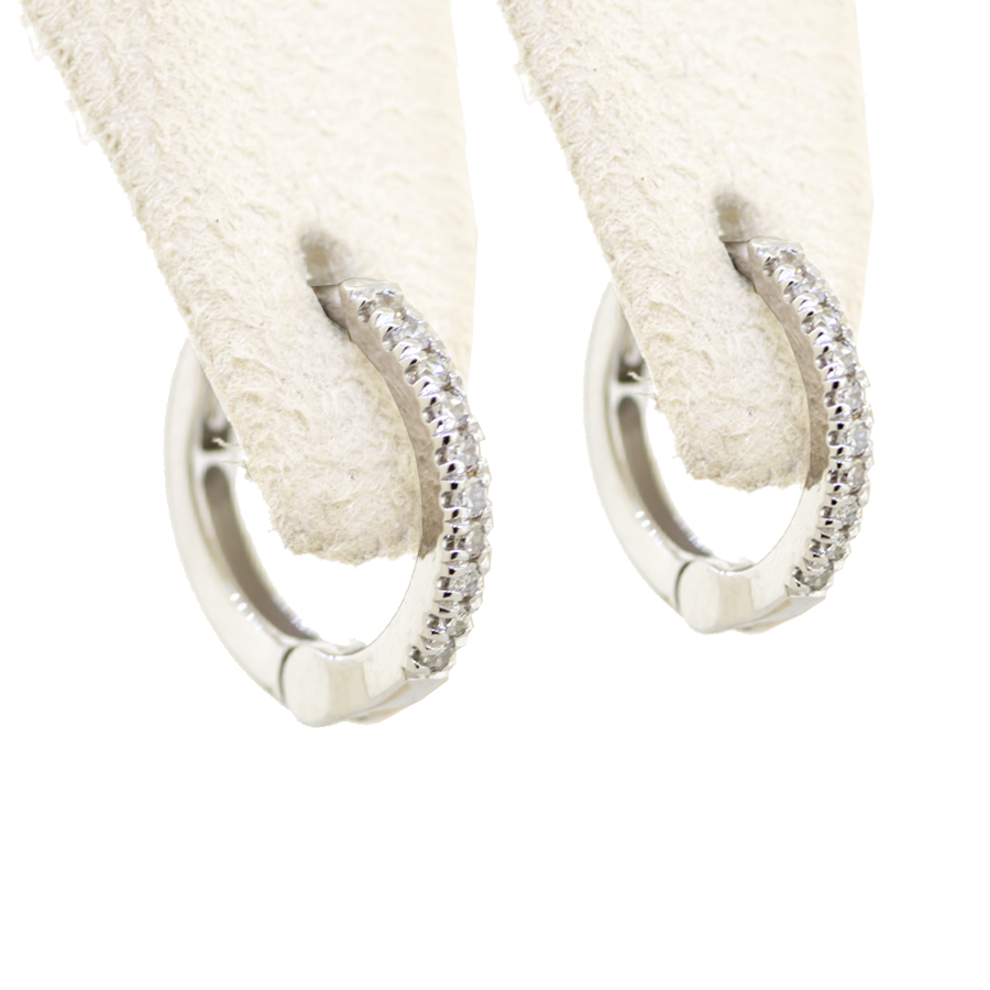 Diamond Huggie Earrings
