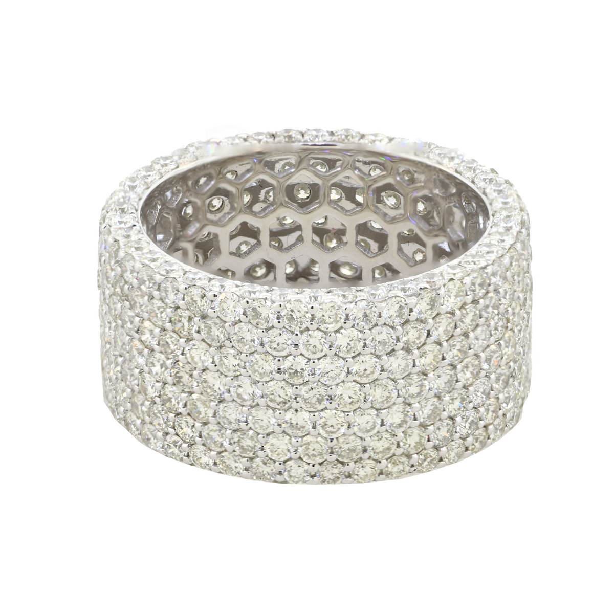 14KW 6.60gm Pave Diamond Band