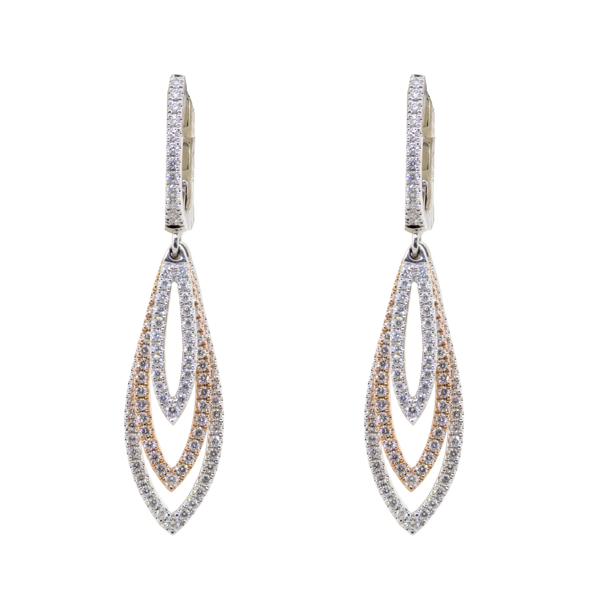 Diamond Dangle Earrings