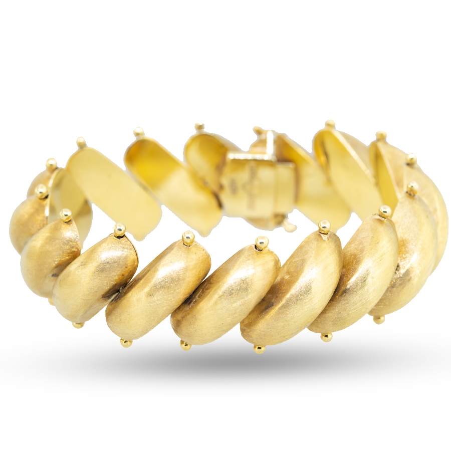 Vintage "San Marco" Bracelet 18K Yellow Gold