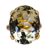 10KY Oval Citrine Ring