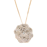 18KR Siera Rose Pendant w Diamond Chain