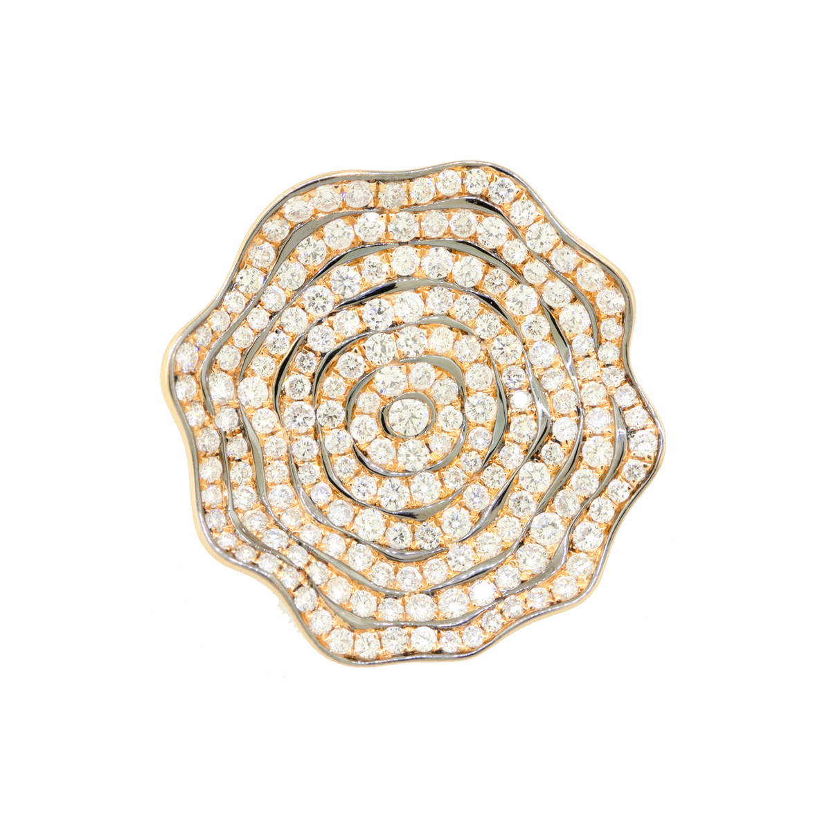 18KR Siera Diamond Rose Ring