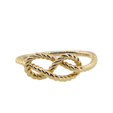 14KY Twisted Rope Pretzel Ring