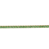 18KY 13.80 gm. Tsavorite Tennis Bracelet