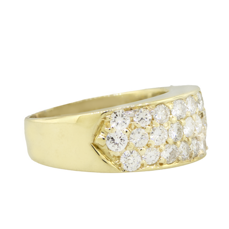 14KY 7.30 gm. Pave Diamond Band Ring