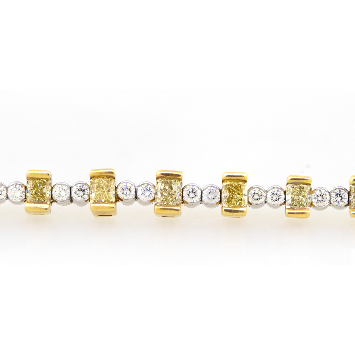 18K Yellow & White Diamond Bracelet