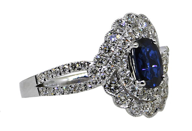 14KW Sapphire and Diamond Ring
