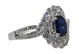 14KW Sapphire and Diamond Ring