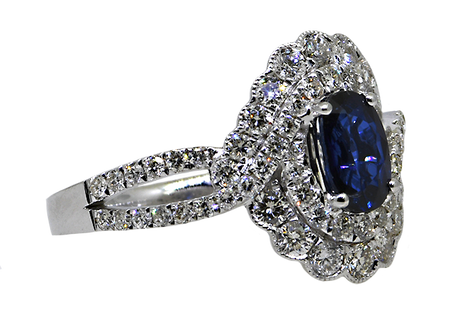 14KW Sapphire and Diamond Ring