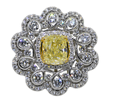 18KWY Fancy Diamond Rings