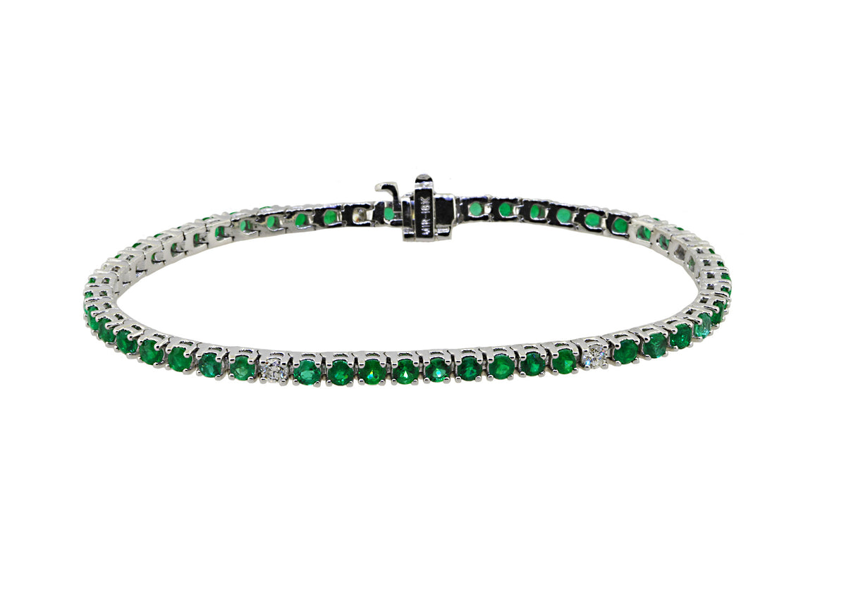 Emerald and Diamond Bracelet