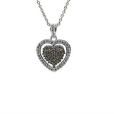 Reversible Diamond Heart Pendant