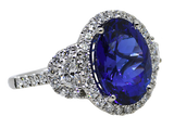 18KW Tanzanite and Diamond Ring