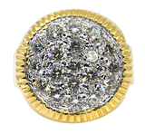 14KY Gents “Rolex” Ring w/ Diamonds