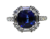 18KW Sapphire and Diamond Ring