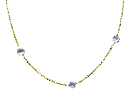 14KY Lab Grown Diamond Station Necklace