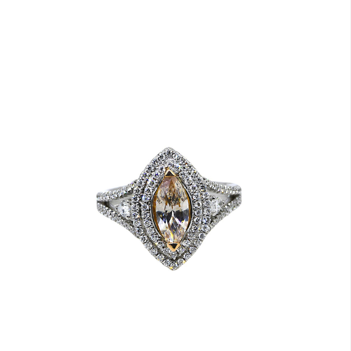 Natural Fancy Light Pink Brown Clarity Ring