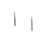 “U” Shaped Diamond Hoop Earrings