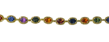 18KY Multi-Colored Sapphire and Diamond Bracelet