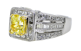 18KWY Fancy Diamond Ring