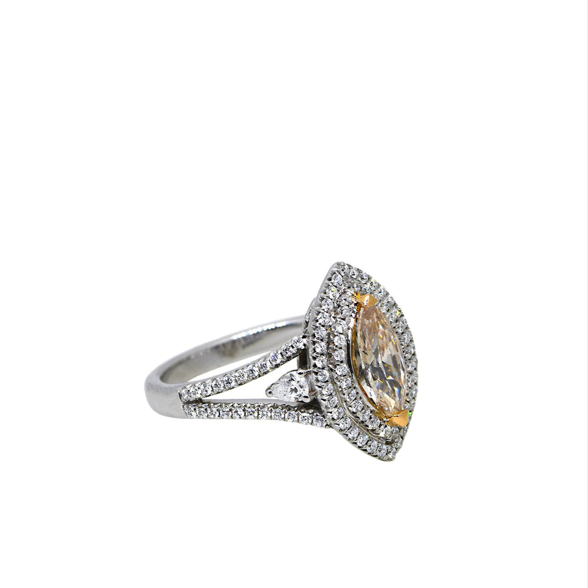 Natural Fancy Light Pink Brown Clarity Ring