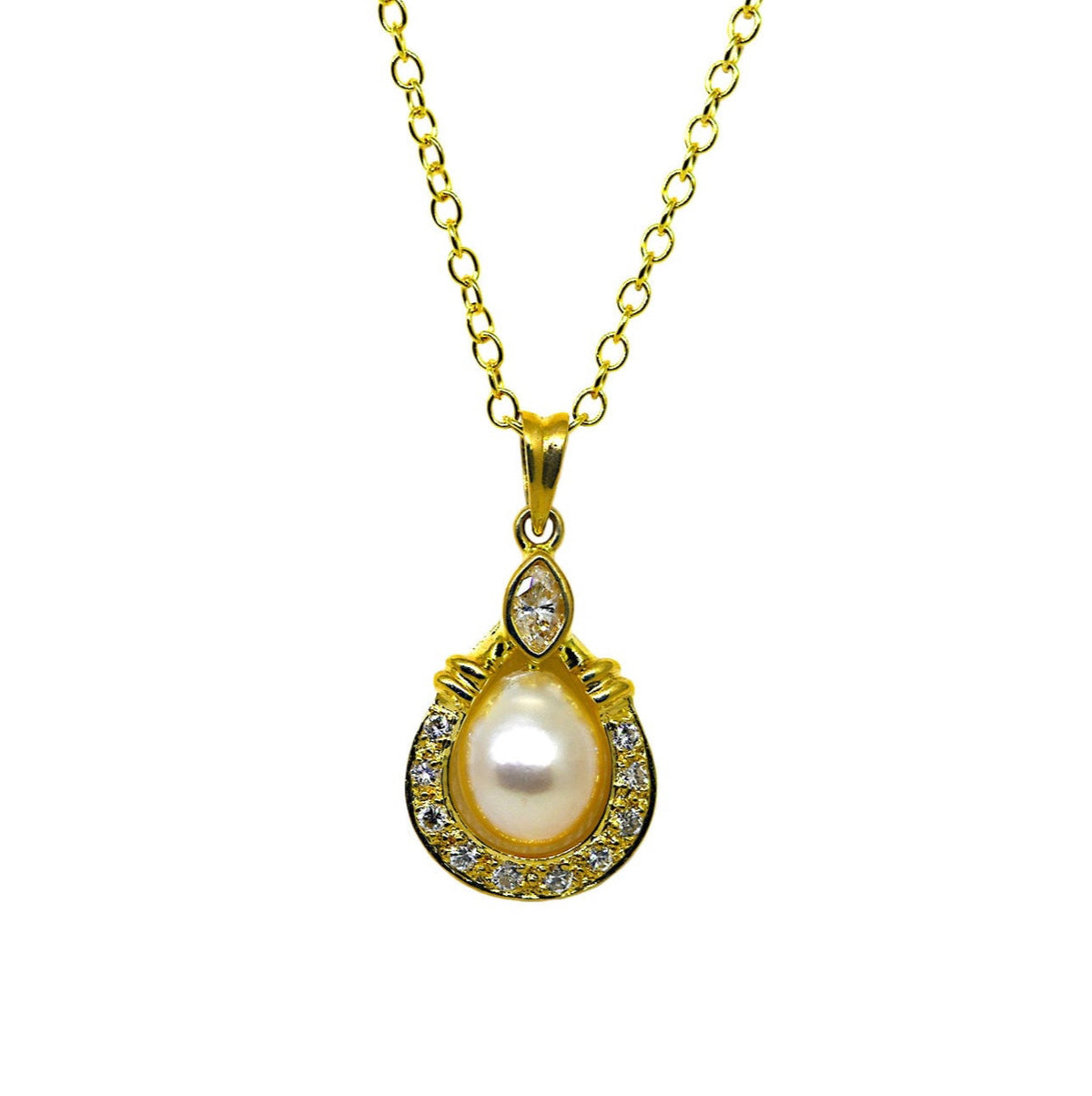 Diamond & Pearl Pendant