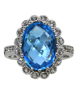 Sterling Silver Blue Topaz Ring