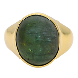 14KY Cat’s Eye Green Tourmaline Ring