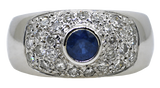 10KW Sapphire & Diamond Ring