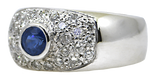 10KW Sapphire & Diamond Ring