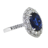 14KW Sapphire and Diamond Ring