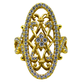 18KY Diamond Fashion Ring