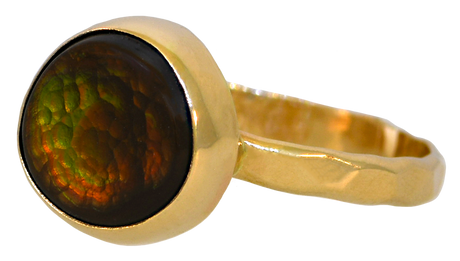 14KY Fire Agate Ring