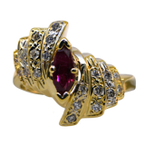 14KY Ruby and Diamond Ring