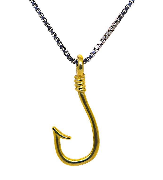 14k fishing reel pendant Yellow Gold Fish Hook Pendant/Charm – Jon Paul Inc Penn 1180859 Main Gear In Gratitude to Your Size:#5-50 pcs Series-Name_X-Series Baitcast