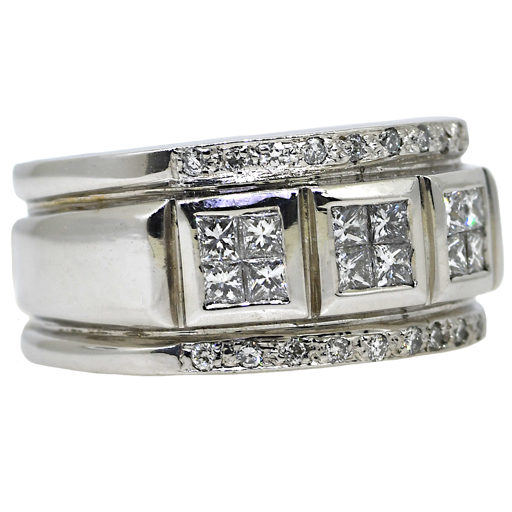 18KW Men's Diamond Band