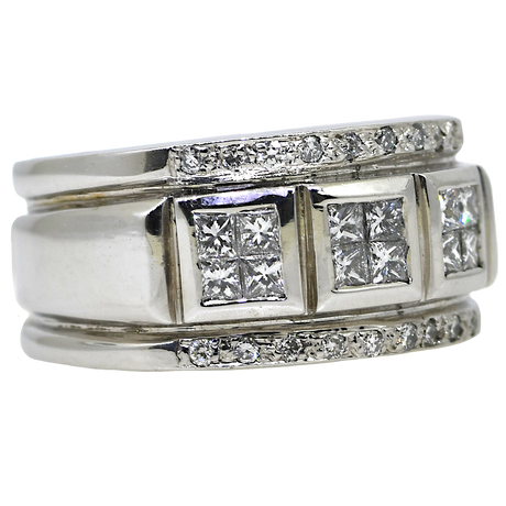 18KW Men's Diamond Band