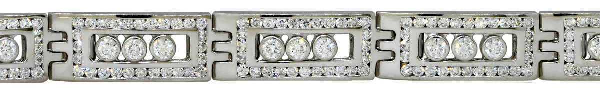 14KW Men’s Sliding Diamond Bracelet