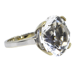 14KW Solitaire Quartz Ring