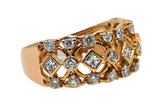 14KR Fancy Diamond Ring