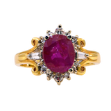 14KY Ruby and Diamond Ring