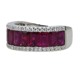 18KW Ruby and Diamond Ring